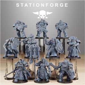 Cavalieri Socratis x 10 / Stampe UHD 16K / 12K di StationForge Miniatures / Stampa in resina 32 mm