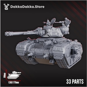 Schnelldolch RD-77 Mittlerer Kampfpanzer - 28 mm Sci-Fi Wargaming Fahrzeug | Tabletop Panzer Miniatur | Grimmdunkel Armeefahrzeug