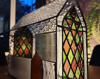 Patrón de vidrieras - Terrario de capilla