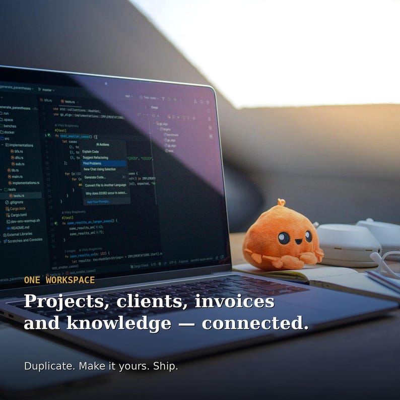 Dev Studio OS - Notion Template for Freelance Developers image 2
