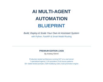 AI Multi-agent-Automation Blueprint | Python FastAPI LLM Code (Digitaler Download)