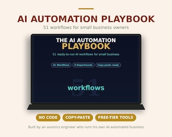 AI Automation Playbook | 51 Small Business Workflows PDF Guide