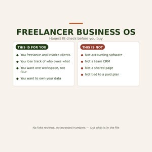 Plantilla de Notion para negocios freelance / Proyectos de facturación CRM imagen 4
