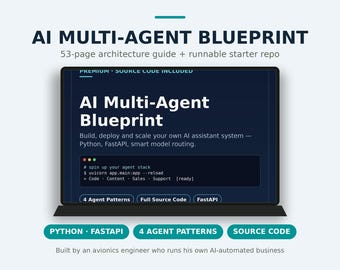 Plan de automatización multiagente con IA / Código LLM de Python FastAPI (descarga digital)