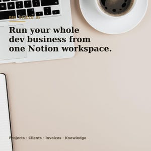 Dev Studio OS - Notion Template for Freelance Developers image 1
