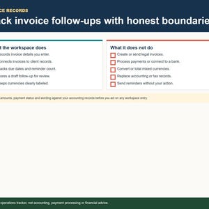 Dev Studio OS invoice tracker capabilities and limitations comparison chart
