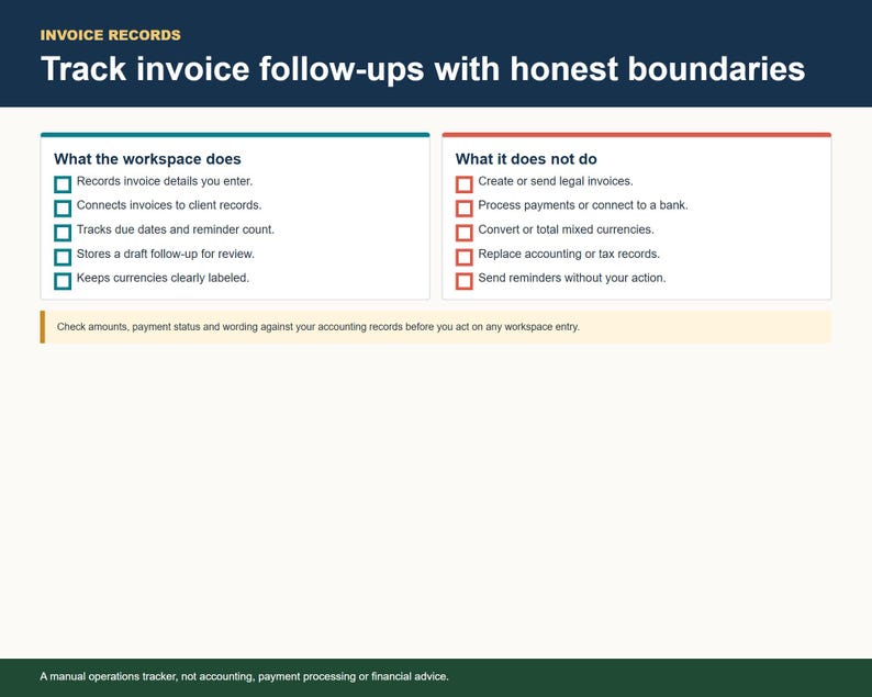 Dev Studio OS invoice tracker capabilities and limitations comparison chart