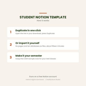 Student Notion-sjabloon 2026 | Studieplanner Lesrooster afbeelding 4