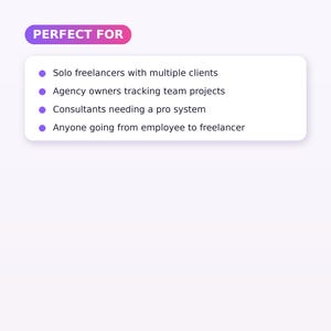 Plantilla de Notion para negocios freelance / Proyectos de facturación CRM imagen 10