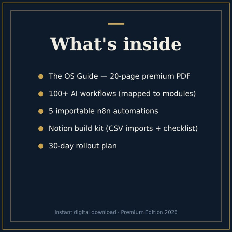 KI-getriebenes Solopreneur OS | Notion Business Template, crm, sponsor, Inhalt (digitaler Download) Bild 5