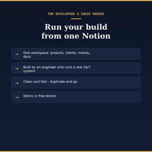Plantilla de Notion para desarrolladores independientes / CRM para clientes de proyectos de desarrolladores imagen 9