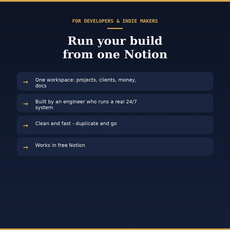 Plantilla de Notion para desarrolladores independientes / CRM para clientes de proyectos de desarrolladores imagen 9