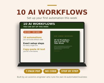 Guía de 10 flujos de trabajo de IA: automatización sin código para pequeñas empresas (PDF)