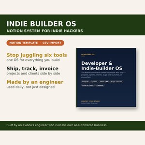 Plantilla de Notion para desarrolladores independientes / CRM para clientes de proyectos de desarrolladores imagen 7