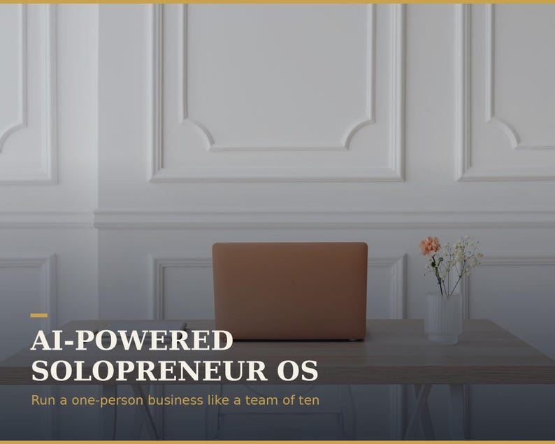 KI-getriebenes Solopreneur OS | Notion Business Template, crm, sponsor, Inhalt (digitaler Download) Bild 4