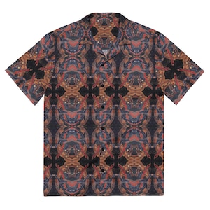 Camisa unisex de campamento Hokusai Phoenix: ropa de verano con arte japonés