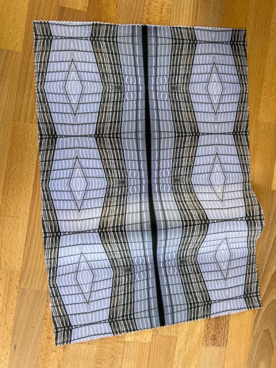 Glass Flow - Linen mix fabric by Kate Cledwyn