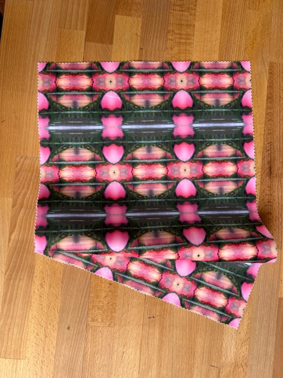Abstract water velvet fabric, bold pink water textile. Neutral designer fabric, contemporary luxury material for home decor. Curtaining 4