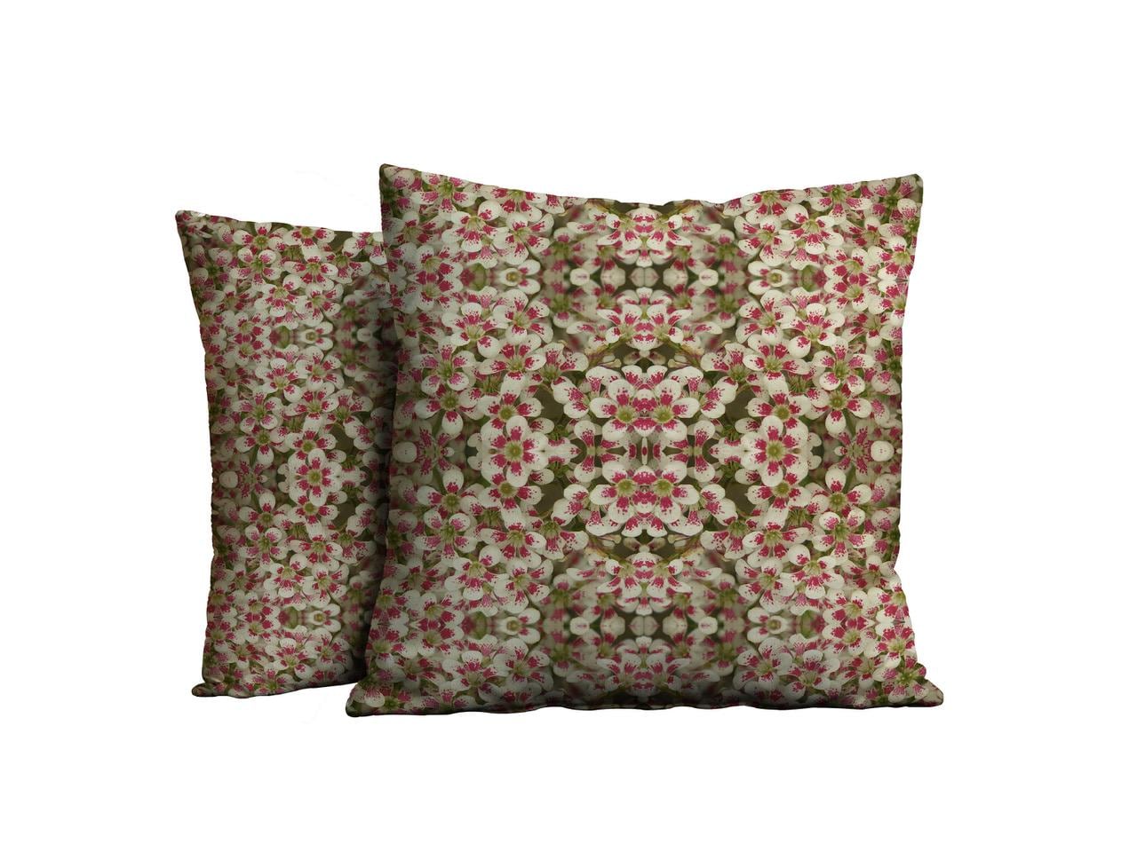Abstract floral linen fabric, bold pink floral textile. Neutral designer fabric, contemporary luxury material for home decor. Curtaining 2