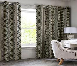Abstract flower linen fabric, subtle floral textile. Neutral designer fabric, contemporary luxury material for home decor. Curtaining 2