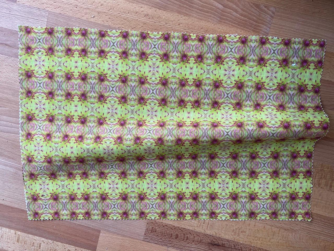 Chrysanthemum - Linen mix fabric by Kate Cledwyn