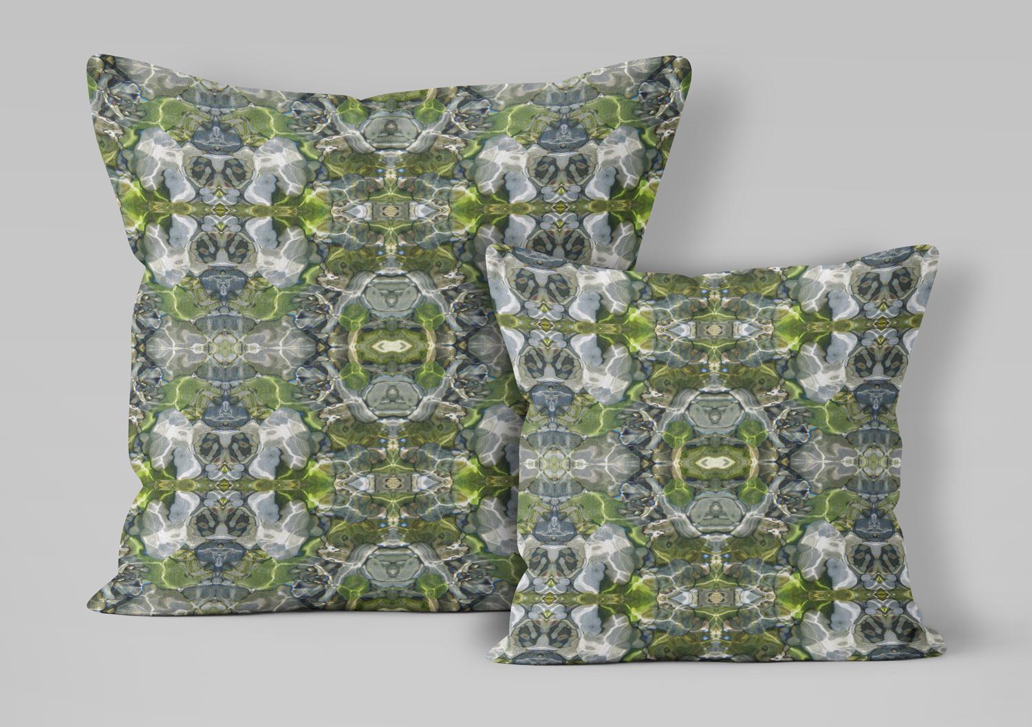Abstract water linen fabric, fresh green water textile. Neutral designer fabric, contemporary luxury material for home decor. Curtaining 4