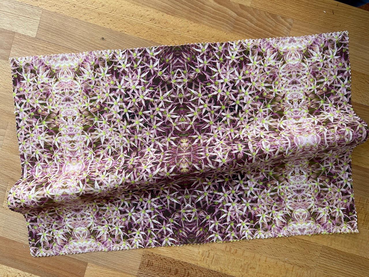 Abstract floral linen fabric, subtle pink floral textile. Neutral designer fabric, contemporary luxury material for home decor. Curtaining 4