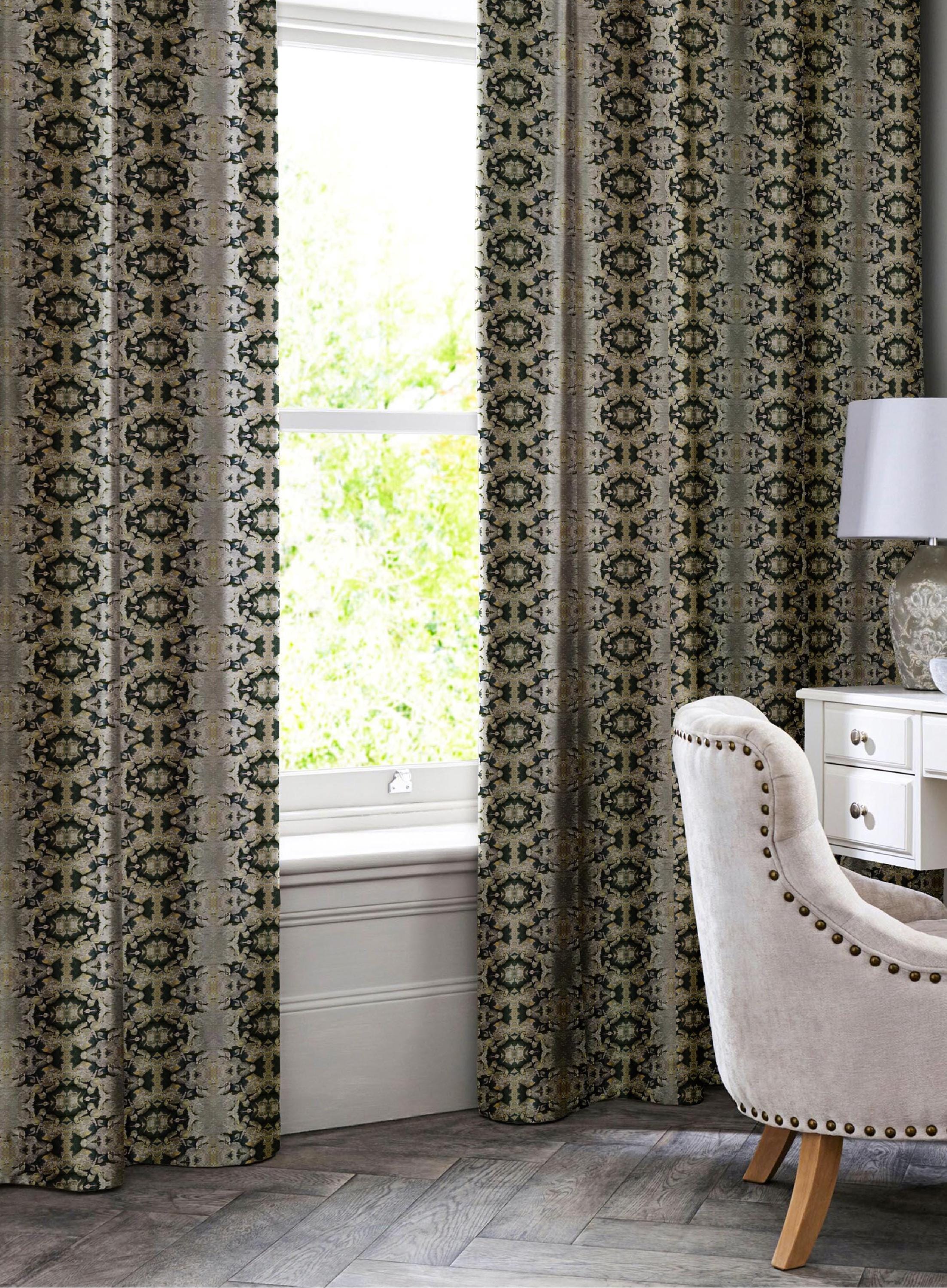 Abstract stone velvet fabric, bold grey stone textile. Neutral designer fabric, contemporary luxury material for home decor. Curtaining 2
