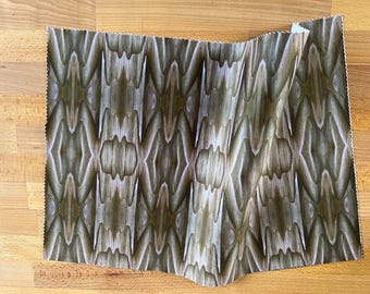 Wood Waves, designer velvet by the metre, upholstery, home furnishings, brown abstract wood theme.