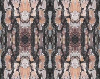 Mottle, designer linen by the metre, upholstery, curtains, home furnishings, peach and brown, abstract wood theme.