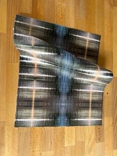Abstract water velvet fabric, subtle beige water textile. Neutral designer fabric, contemporary luxury material for home decor. Curtaining 4