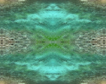 Turquoise China - velvet by the metre, upholstery, home furnishings, turquoise, abstract water theme.