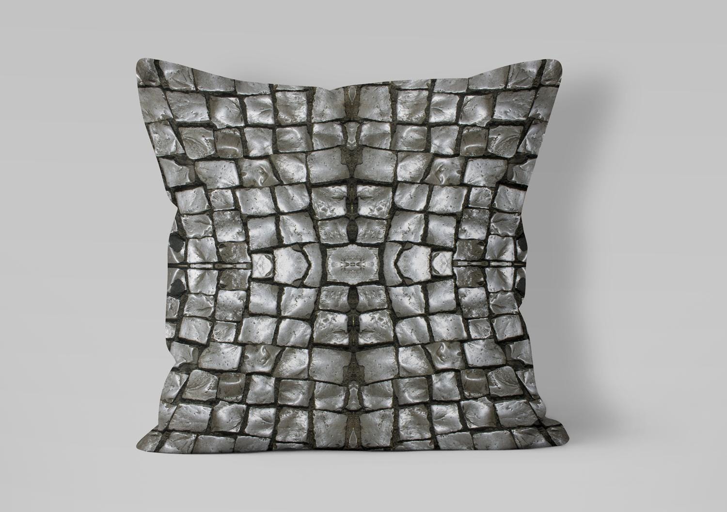 Silver Road Cushion - designer pattern by Kate Cledwyn