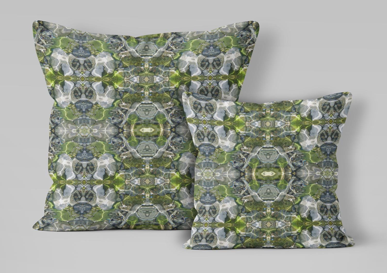 Abstract water velvet fabric, fresh green water textile. Neutral designer fabric, contemporary luxury material for home decor. Curtaining 2
