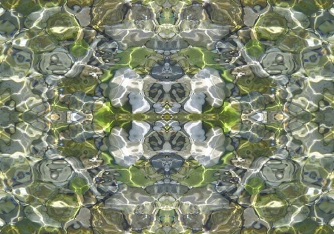 Abstract water linen fabric, fresh green water textile. Neutral designer fabric, contemporary luxury material for home decor. Curtaining