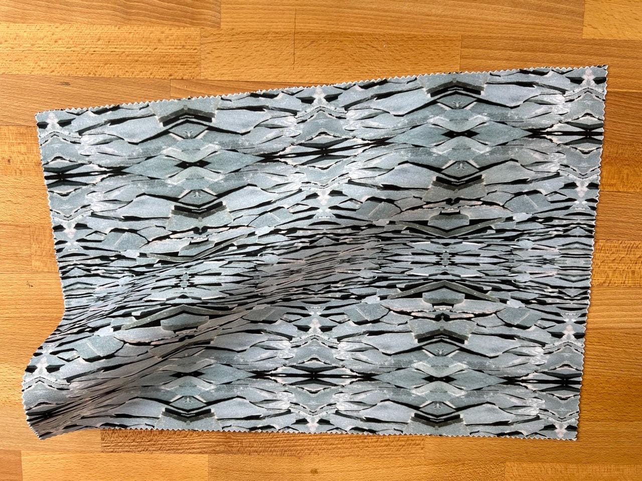Slated - Linen mix fabric by Kate Cledwyn