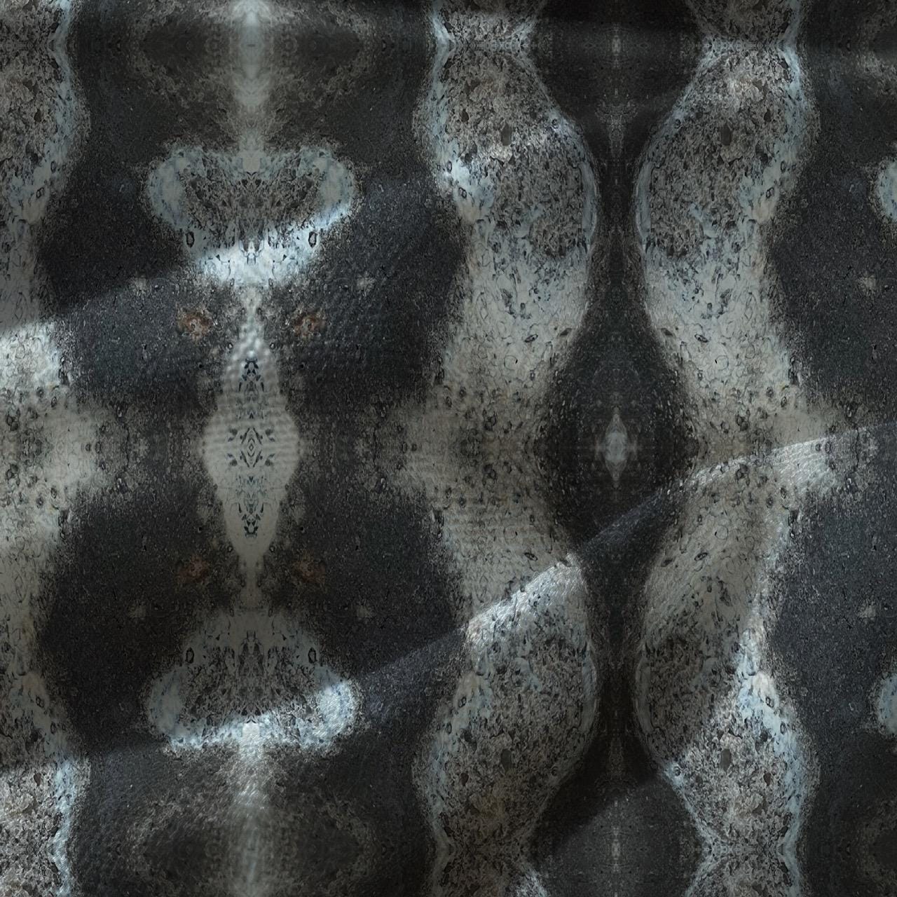 Abstract stone linen fabric, bold grey stone textile. Neutral designer fabric, contemporary luxury material for home decor. Curtaining - image 3