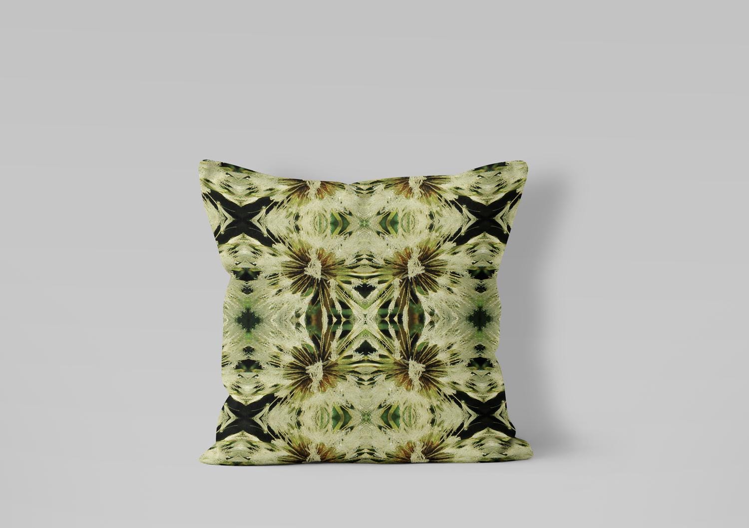 Wild Puffs - Linen mix fabric by Kate Cledwyn