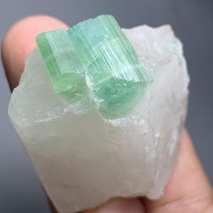 59 Grams Natural Tourmaline Crystal With Quartz Specimen From Afghanistan
