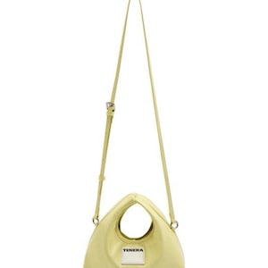 Mini bolso HOBO de cuero vegano de base biológica TENERA Noxtilia™ Pistachio Green