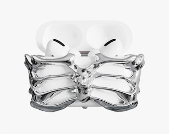 Funda para AirPods "SKELETON" con baño de plata