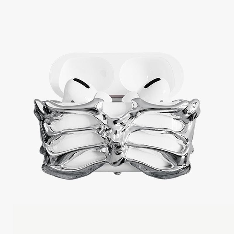 SKELETON” Electroplated Silver Edition Airpods Case - Etsy