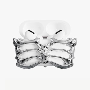 SKELETON” Electroplated Silver Edition AirPods Case