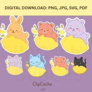 Ateez Aniteez Lemon Stickers,Digital Download,svg, pdf, png, jpg, stickers,