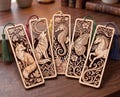 Laser Cut Bookmark SVG Bundle, Wooden Bookmark Files for Glowforge, Nature Animal Bookmarks Vector Template, Digital Download