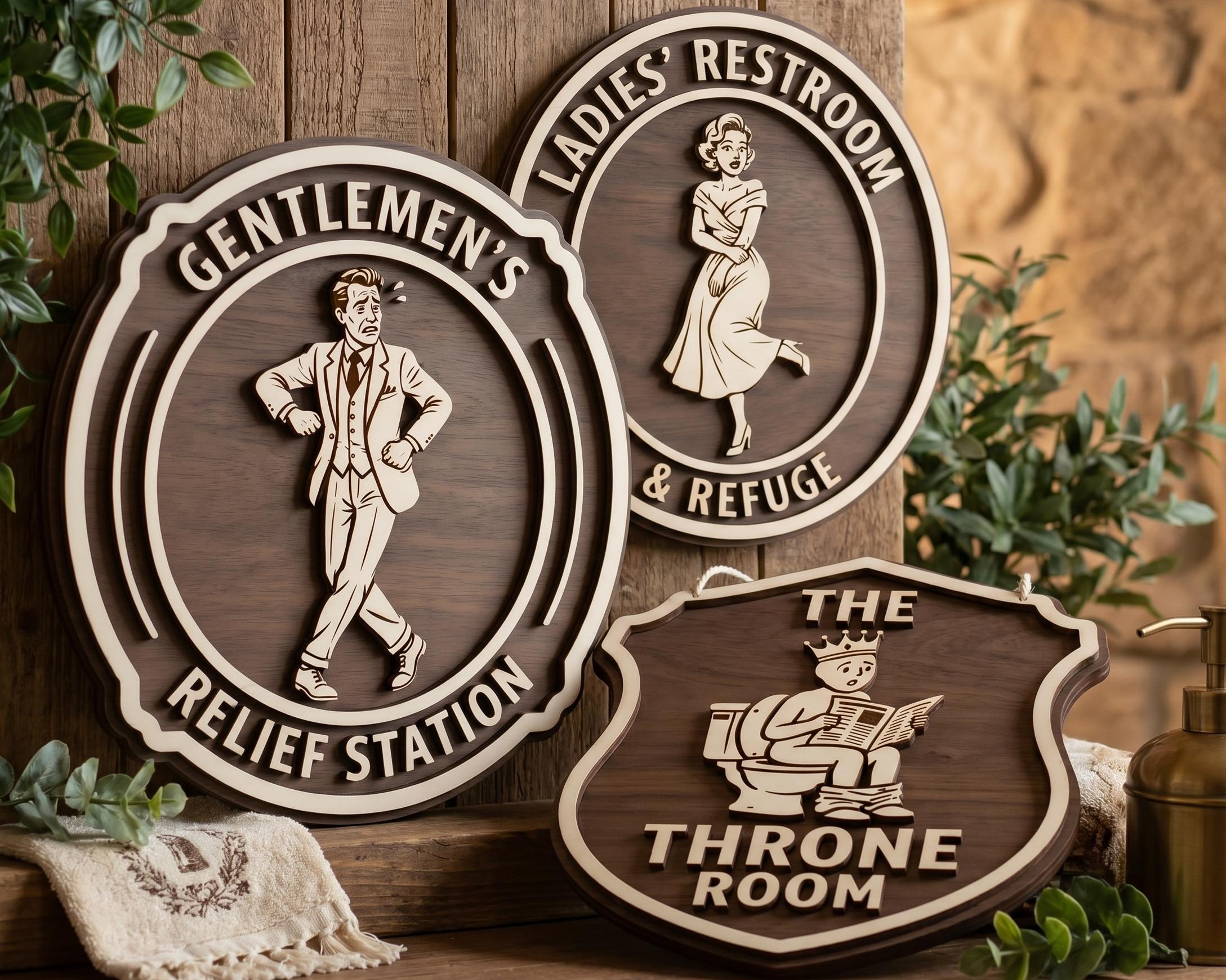 Vintage Toilet Signs - Etsy