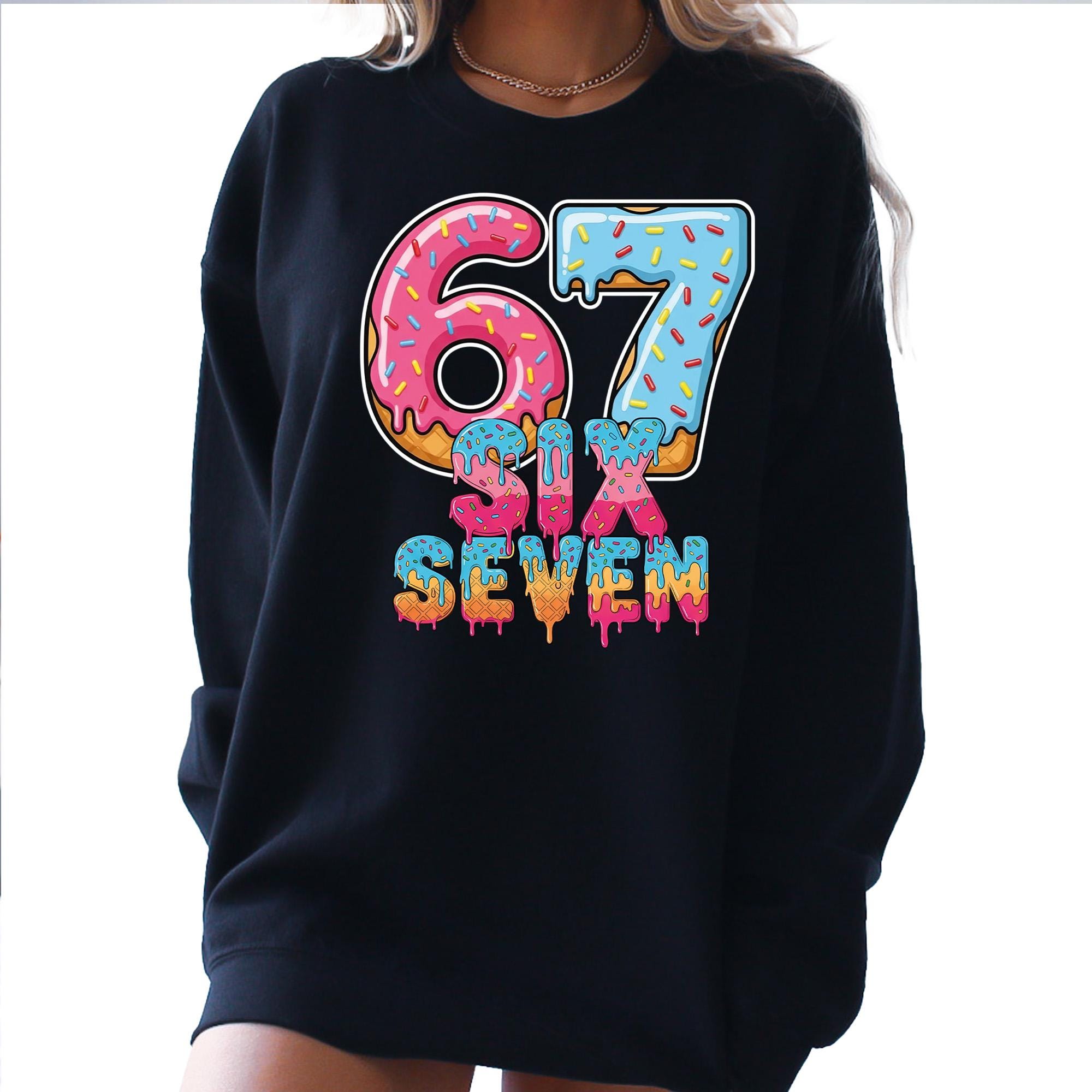 67 Ice Cream Drip Meme PNG, 67 Birthday PNG, Sport 67 Fun Meme Png, 67 ...