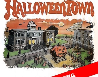 Vintage Halloweentown Est 1998 PNG, Trendy Halloween Design