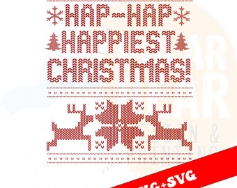 ハップハップ・ハッピー・クリスマス PNG SVG – クラーク・グリズウォルドの面白い名言 SVG、グリズウォルド家の休日のユーモア PNG、華やかなクリスマス休暇 PNG