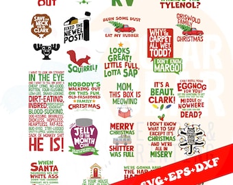24x Christmas Vacation Svg, Png, EPS, Dxf Bundle, Christmas Vacation, Funny Christmas Gifts Party 2025, Christmas Movie, Instant Download